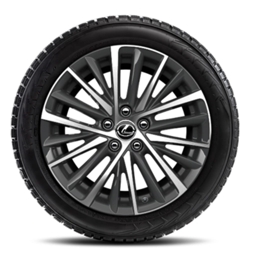 Set roti iarna, jante din aliaj 18", 20 spițe, negre, cu aspect forjat, anvelope Bridgestone 235/45R18 Blizzak LM005 - TMEWA-33027-DY 0