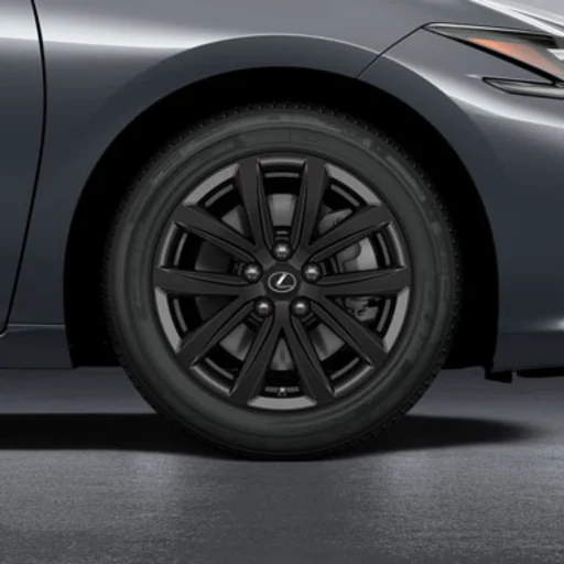 17" 10 spieķu spīdīgi melni vieglmetāla diski 0