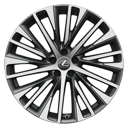 21 colio lengvojo lydinio ratlankiai, 20 stipinų, šlifuoti su 235/50 R21 padangomis 0