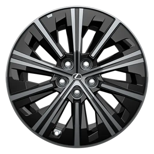 19-tums lättmetallfälgar med pianoblack aerokåpor, 235/55 R19-däck 0